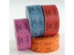 ADMIT ONE TKT+COUP,1000/RL.** - Brantford Surplus