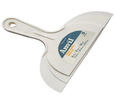 Anvil 3 - Piece Plastic Taping Knife Set for Drywall - Brantford Surplus