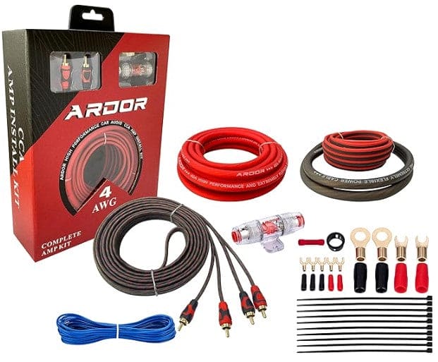 Car Amplifier Wiring Kit 4AWG - Brantford Surplus