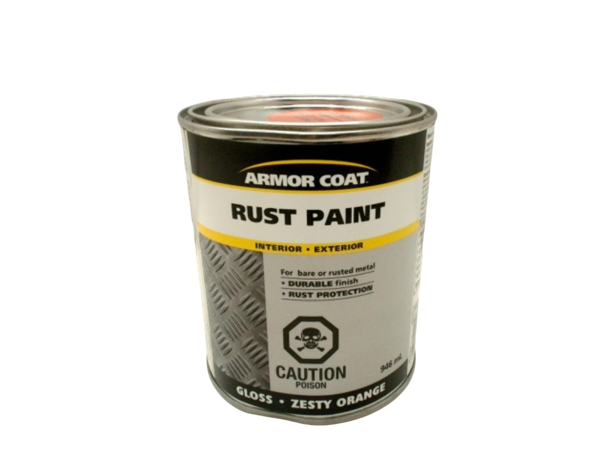 Armor Coat Zesty Orange Rust Paint 946ml Interior Exterior - Brantford Surplus