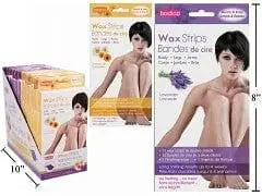 Wax strips for body/leg/arms 12 strips lavendar scent CTGBRA