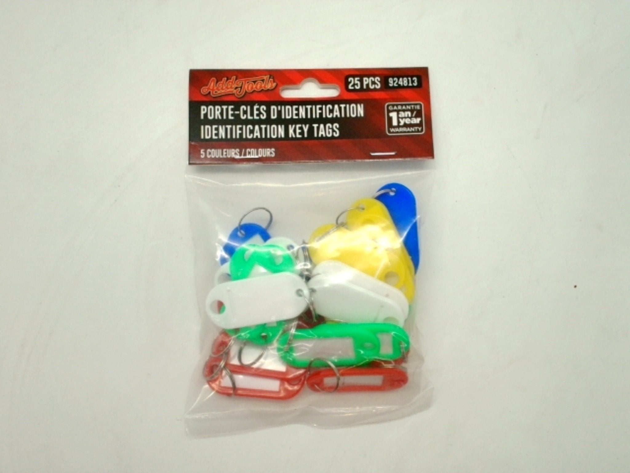 Assorted Key Tags 25 Pack for Tool ID - Brantford Surplus