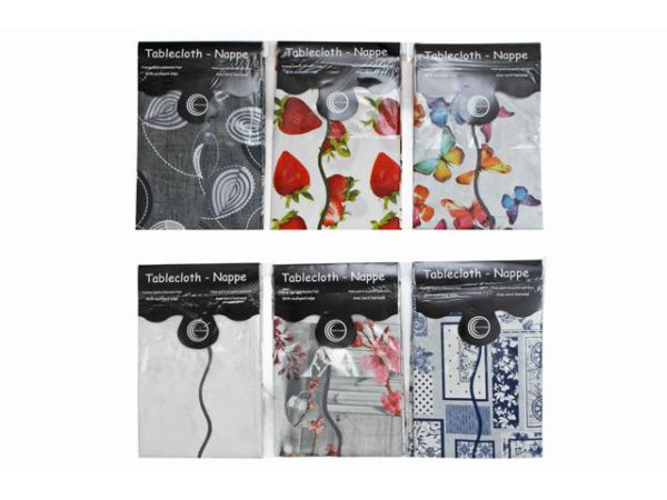 Assorted PVC Tablecloth 54"x72" - High - Quality Design - Brantford Surplus