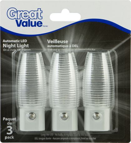 Automatic LED Night Light 3 - Pack - Energy Efficient Plug - In - Brantford Surplus