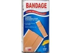 Bandage - fabric dressing strip 1 pc 6x100mm - instant aid - Brantford Surplus