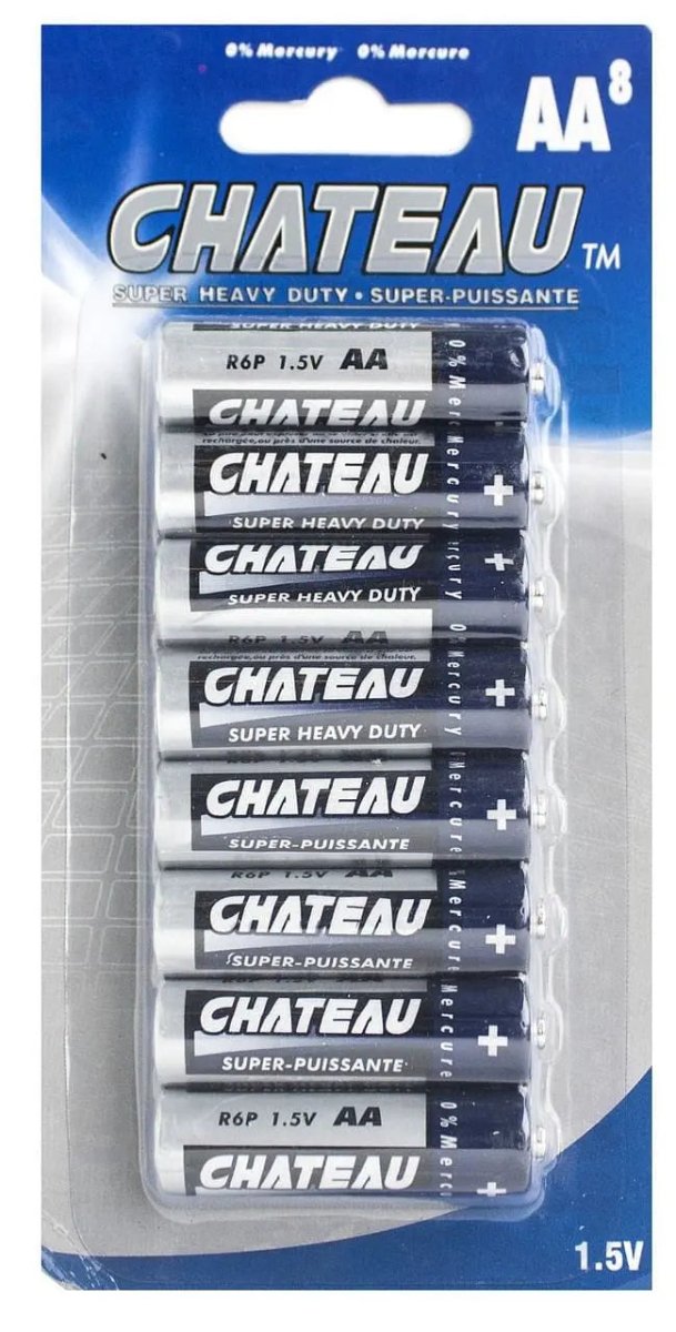Batteries AA 8 pack super heavy duty - Brantford Surplus