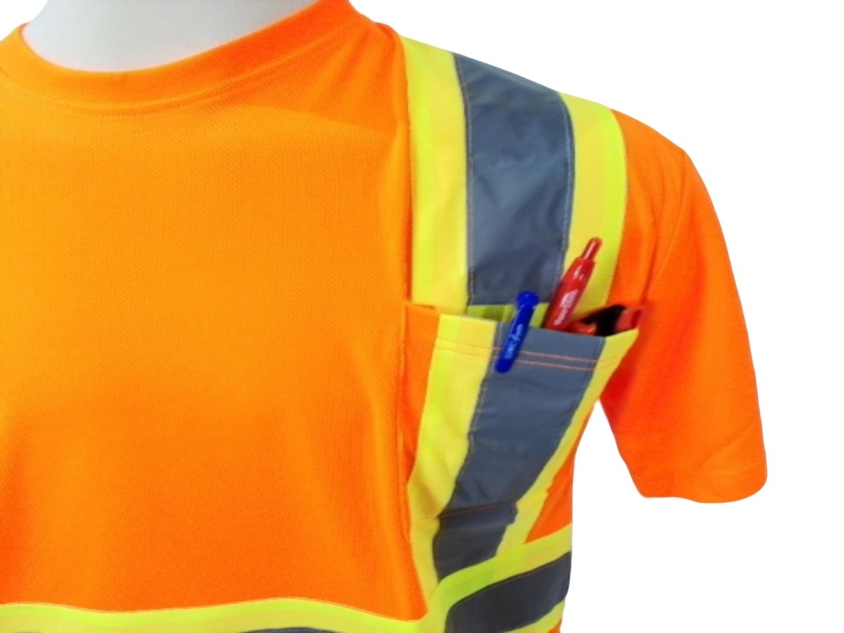 Bedrok High Visibility Safety T-Shirt Orange 3XL - Brantford Surplus