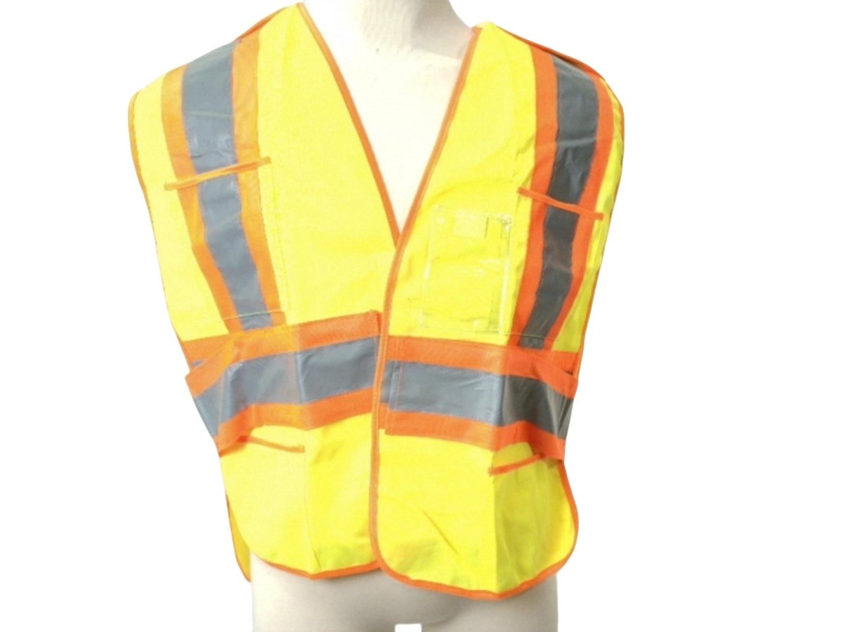 Bedrok Lime Safety Vest - Universal Size High Visibility - Brantford Surplus