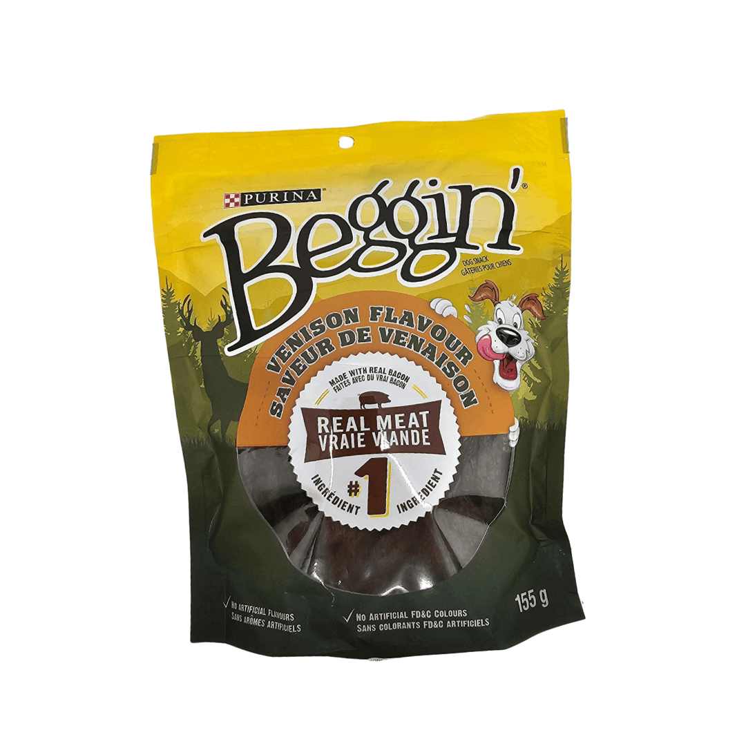 Beggin Dog Snack - Venison Flavour - 155g - Brantford Surplus