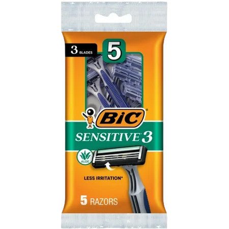Bic 3 - Blade Men's Disposable Razors for Sensitive Skin - Brantford Surplus
