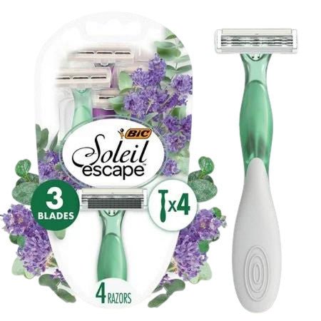 Bic Soleil 3 - Blade Women's Razors - Lavender Eucalyptus - Brantford Surplus