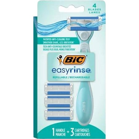 BIC Women's 4 - Blade Razor - EasyRinse Refillable - Brantford Surplus