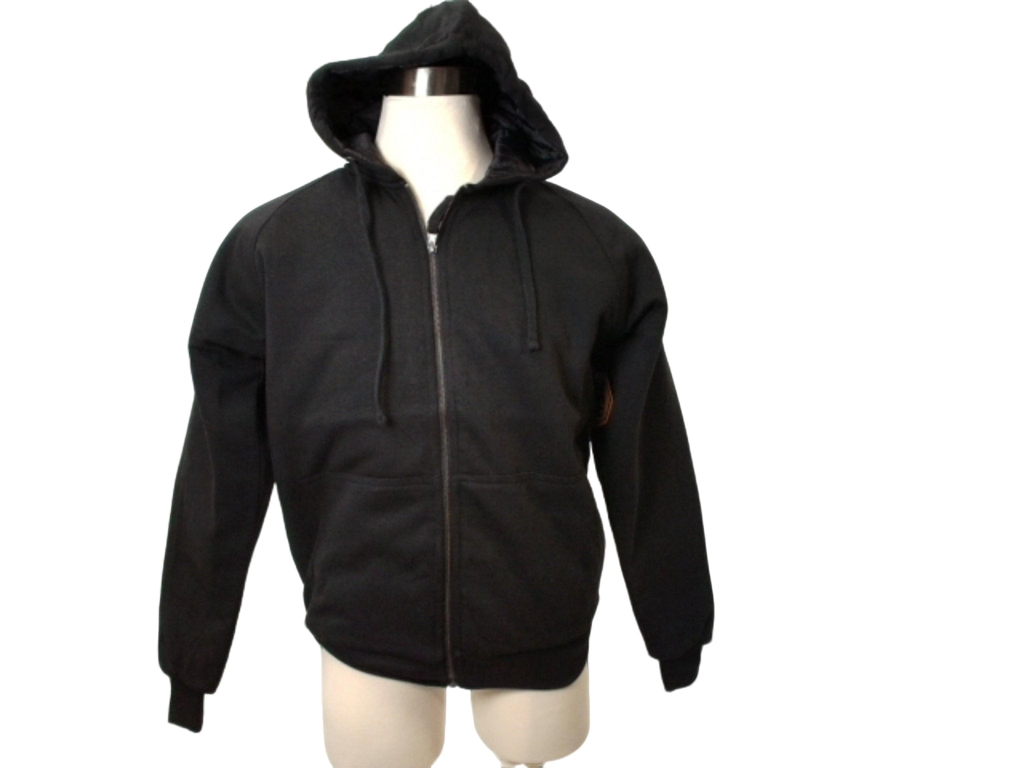 Black Full Zip Hoodie - Bed Rok Outfitters Unisex - Brantford Surplus