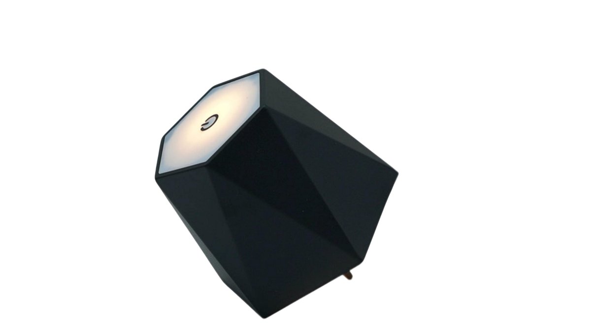 Black LED Bottle Lamp – USB Rechargeable Display Light - Brantford Surplus