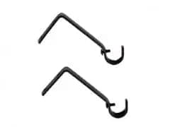 Black Metal Hook Bracket Set - Brantford Surplus