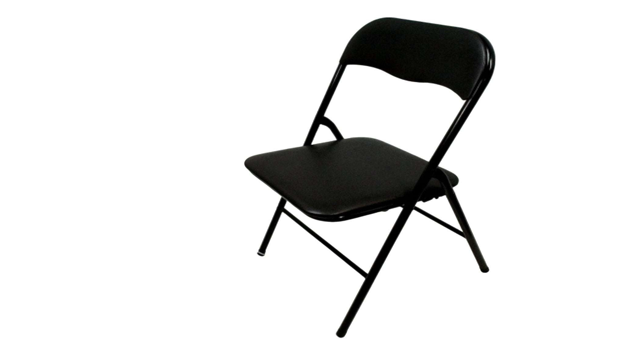 Black Portable Folding Chair - Compact Outdoor Seating - Brantford Surplus