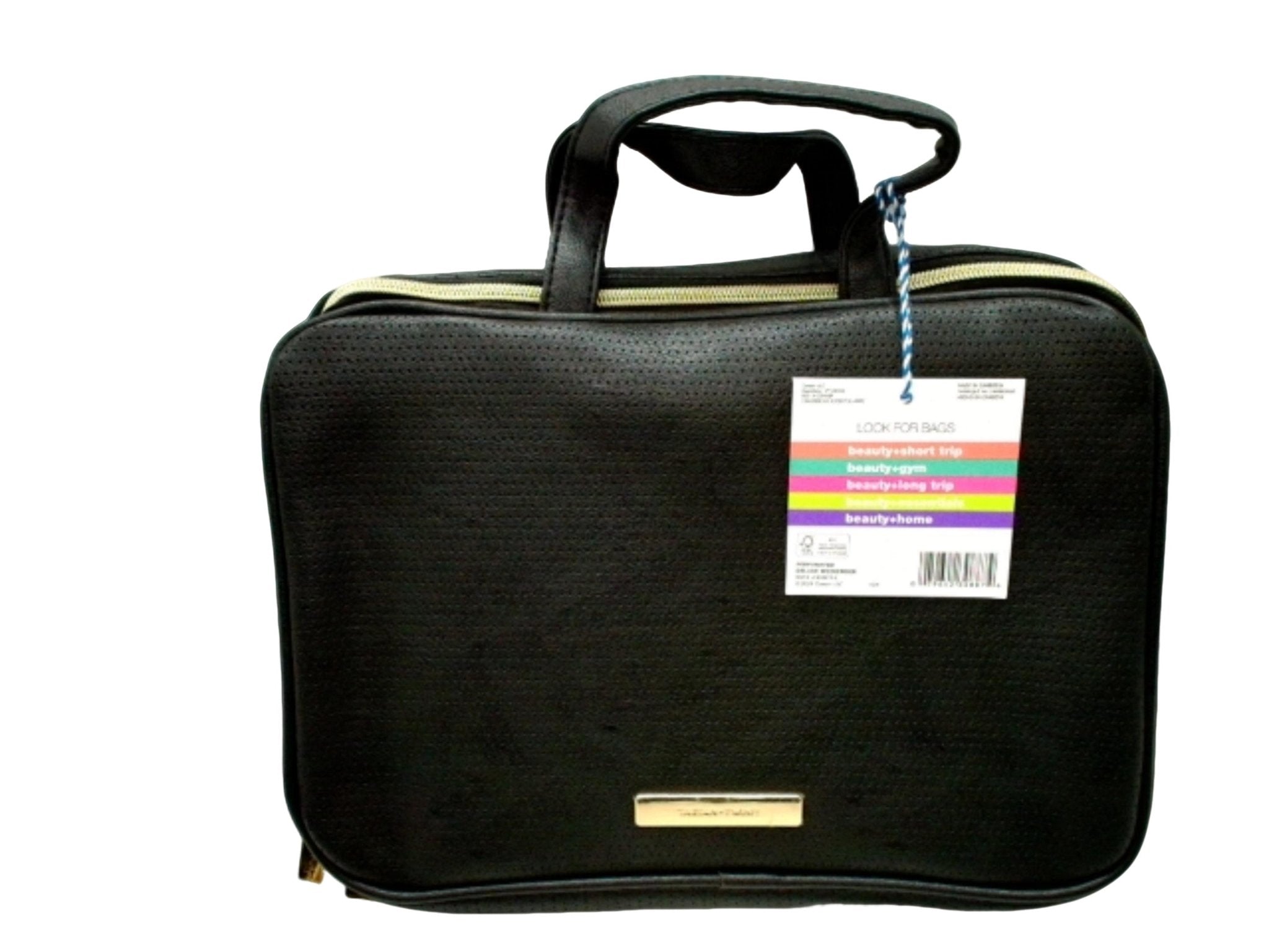 Black Tartan Weekender Bag - Deluxe Travel Tote - Brantford Surplus