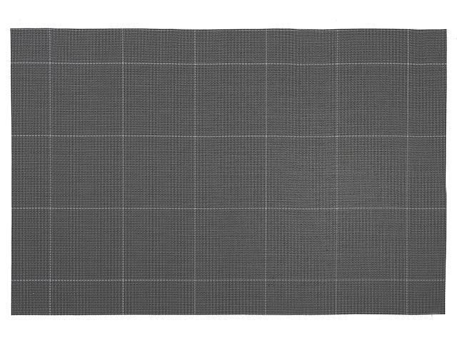 Black Woven PVC Placemats Set - Square 4 Pack - Brantford Surplus