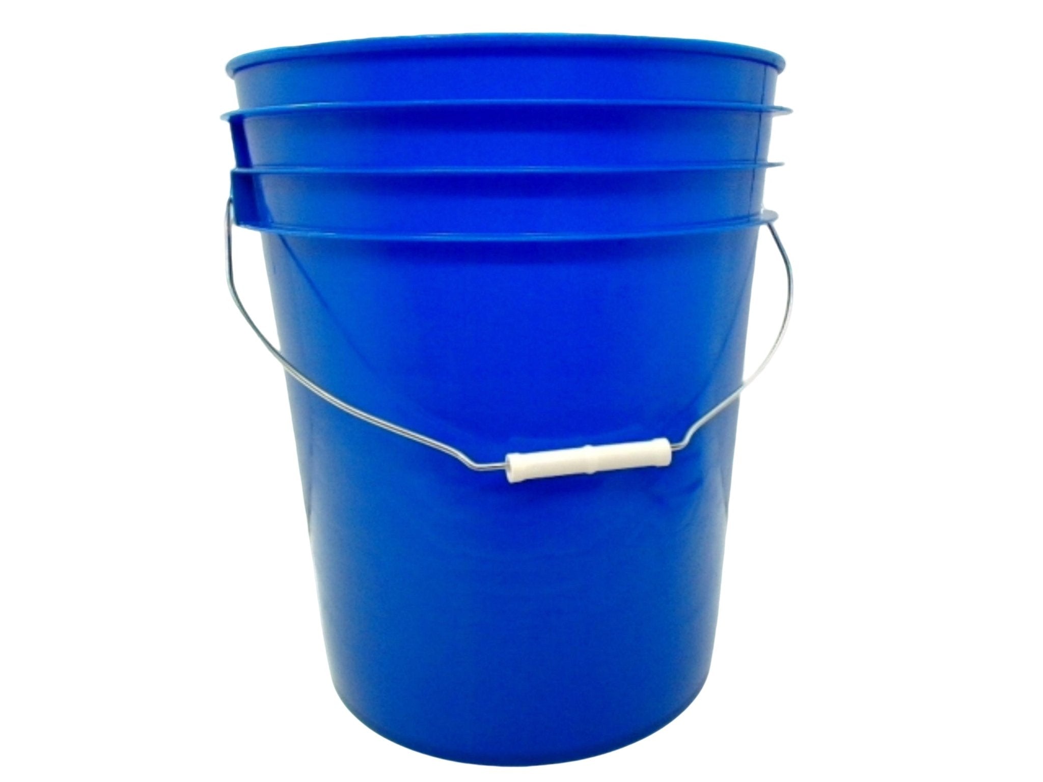 Blue 5 - Gallon Plastic Bucket with Handle Pail - Brantford Surplus