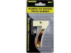 Brass House Number 7 3 inch - Brantford Surplus
