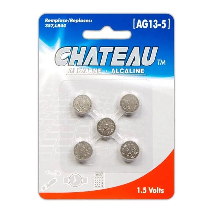 button cell battery 5/card Alkaline 357/lr44 - Brantford Surplus
