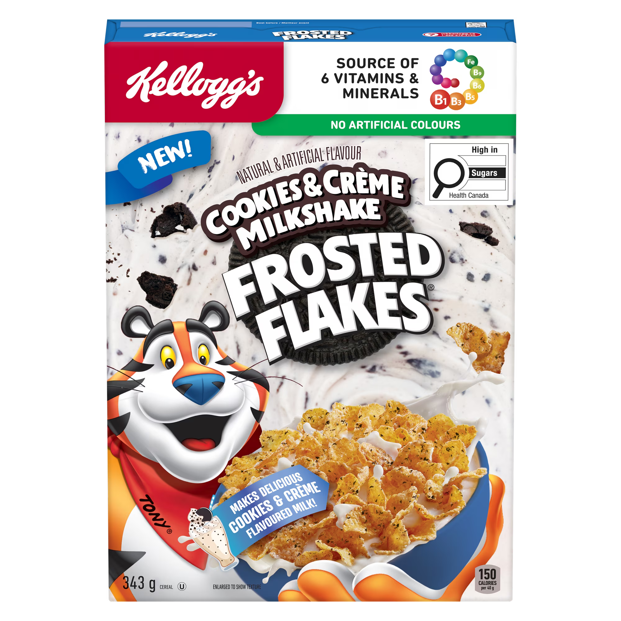 Cookies & Crème Milkshake Frosted Flakes Cereal . -10-29