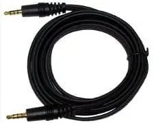 Cable 3.5mm to 3.5mm triplex 4 pole a/v 6 foot - Brantford Surplus