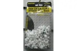 Cable Clips 6mm 100/pk White - Brantford Surplus