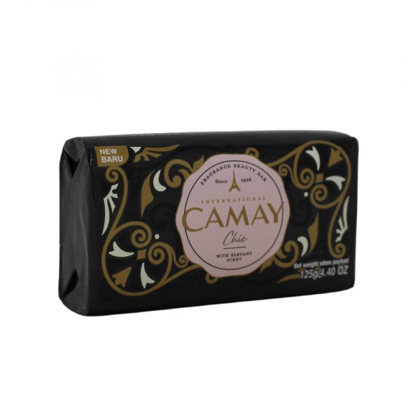 Camay Chic Black Bar Soap 125g – Moisturizing Cleanser - Brantford Surplus