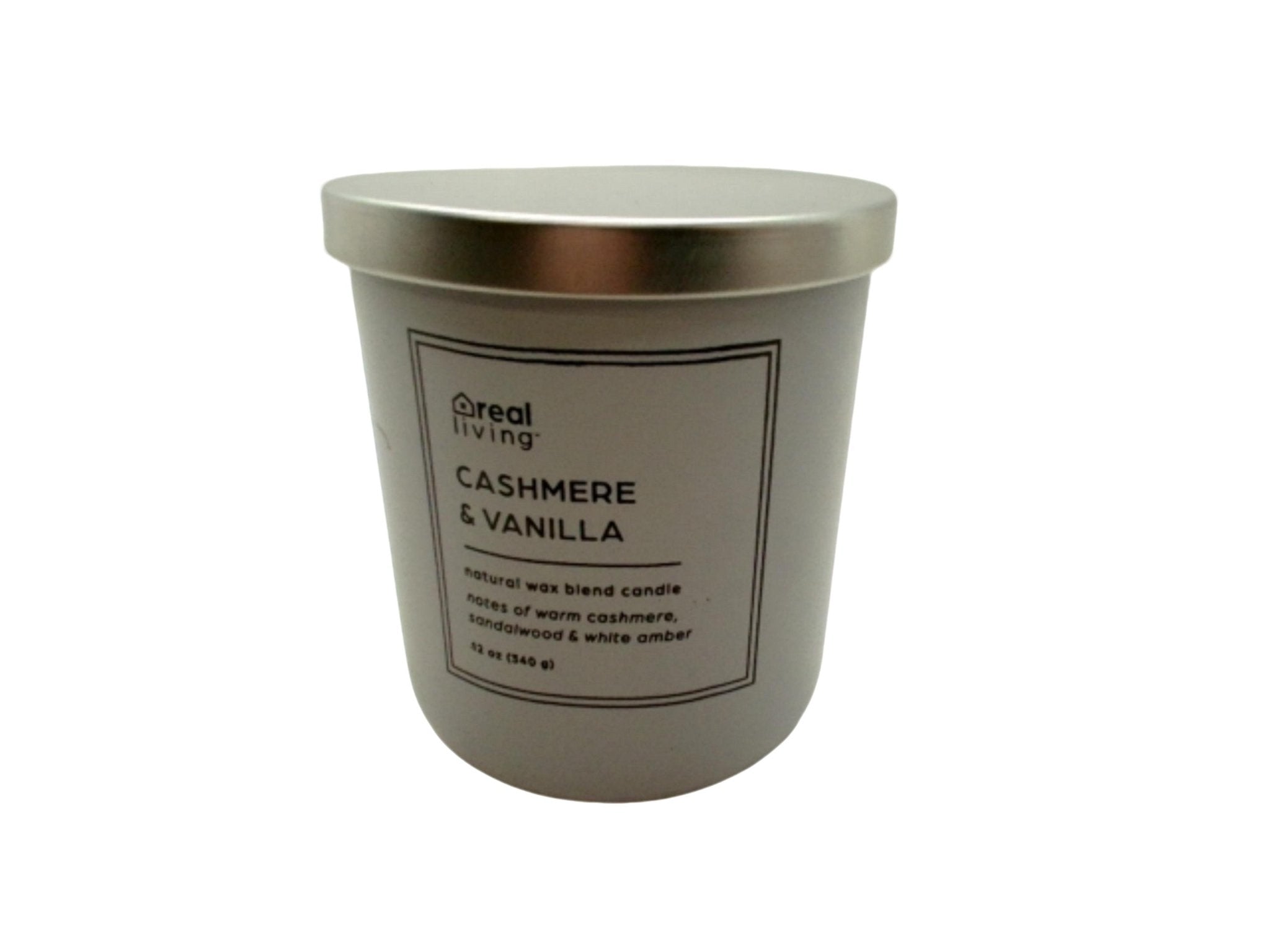 Cashmere Vanilla Candle 12oz - Real Living Jar - Brantford Surplus