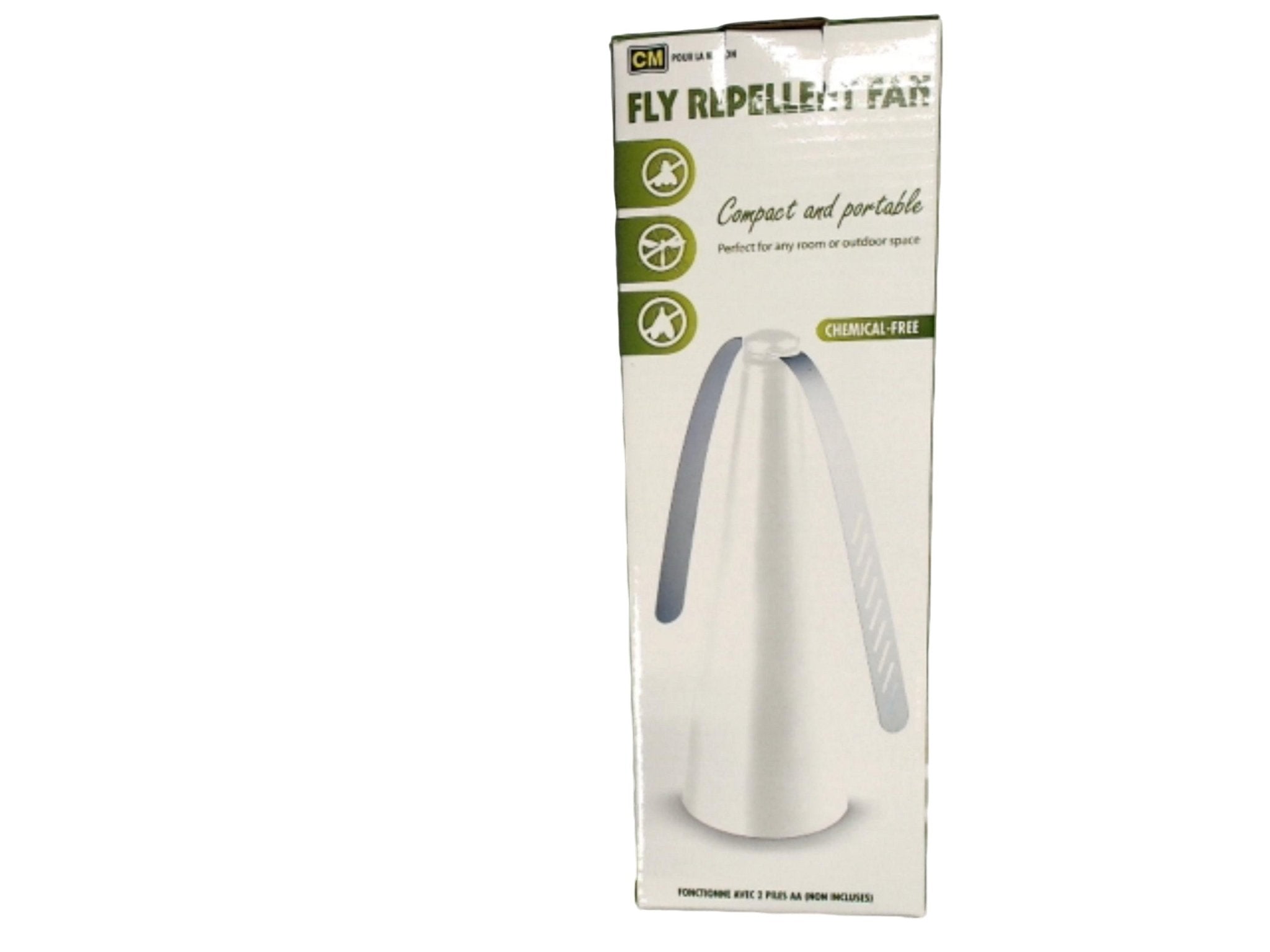 Chemical - Free Fly Repellent Fan - Compact Portable Design - Brantford Surplus