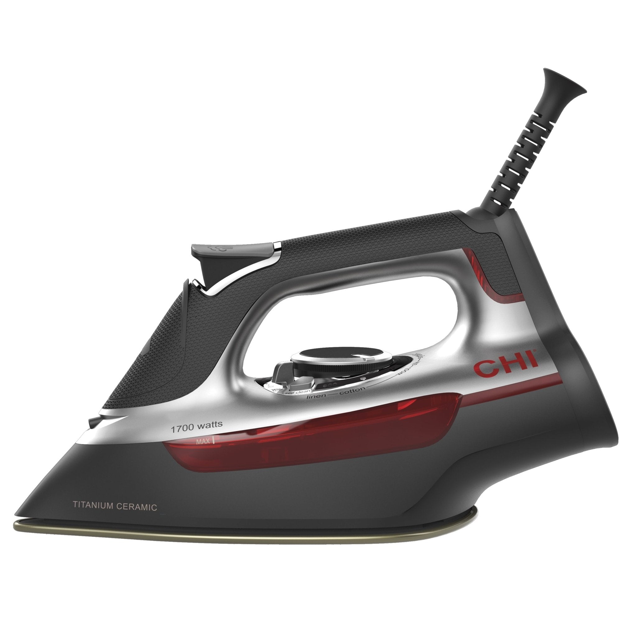 CHI Titanium Ceramic Steam Iron - 1700W Professional Soleplate - Brantford Surplus