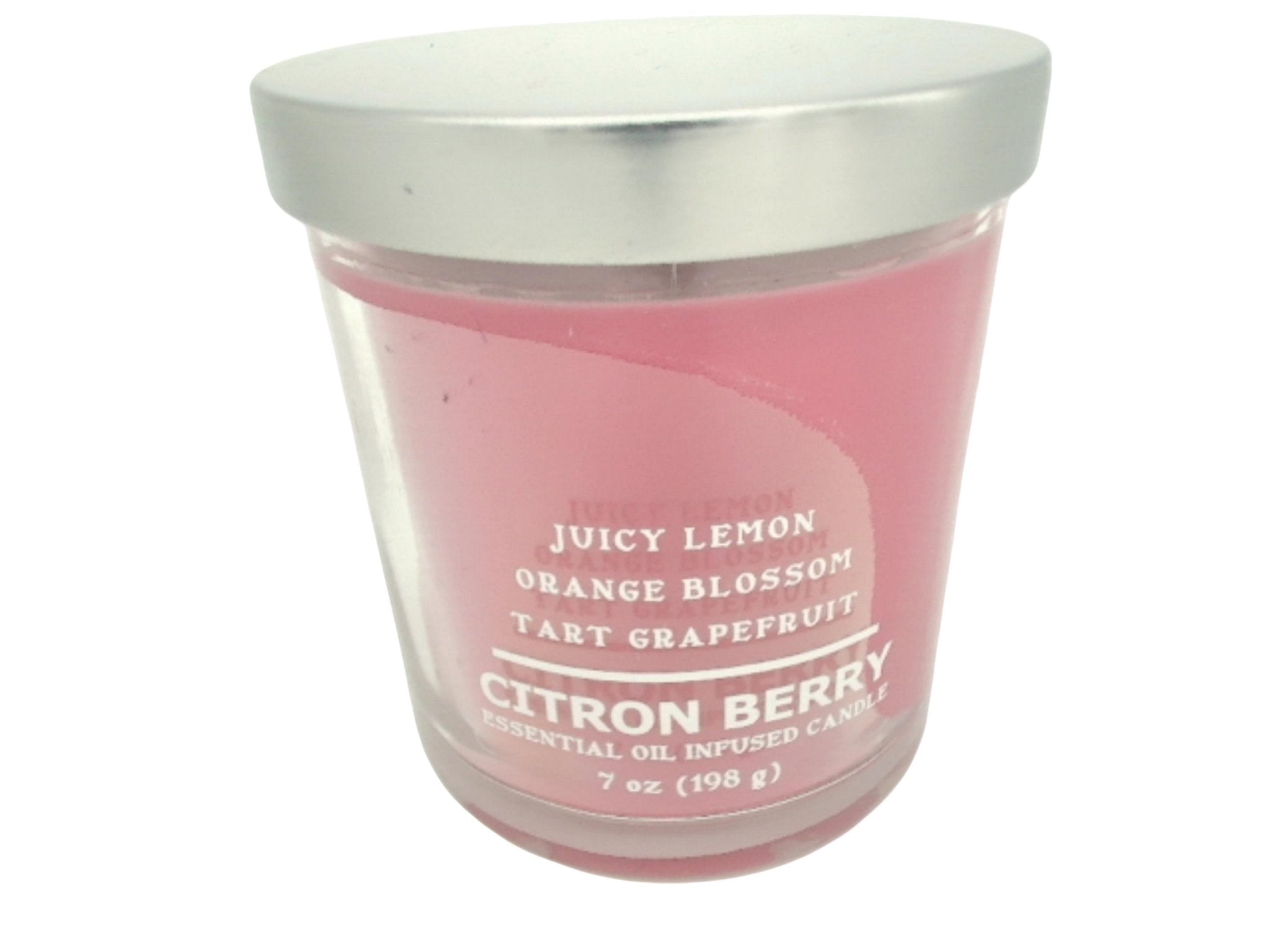 Citron Berry Aromatherapy Jar Candle 7oz - Scented Candle - Brantford Surplus