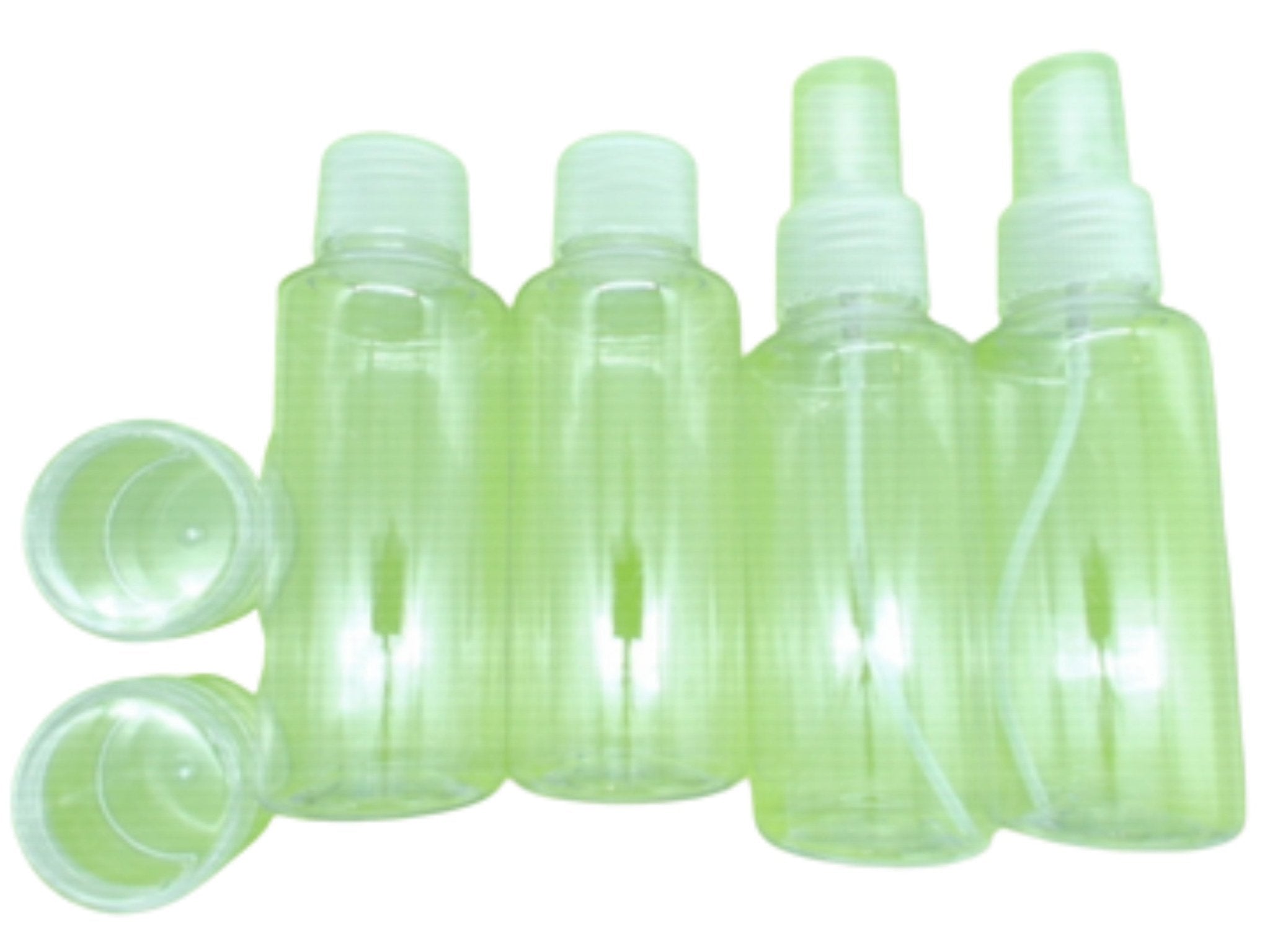 Clear Travel Bottles Set 7pc - TSA Approved Toiletry Kit - Brantford Surplus