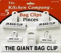 Clip Bag 5Pk Plastic - Brantford Surplus