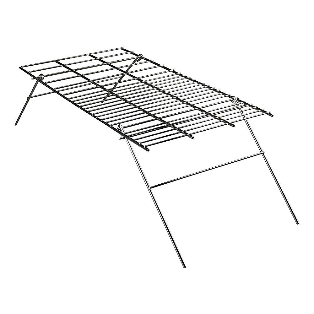 Coleman Deluxe Camp Grill — side view