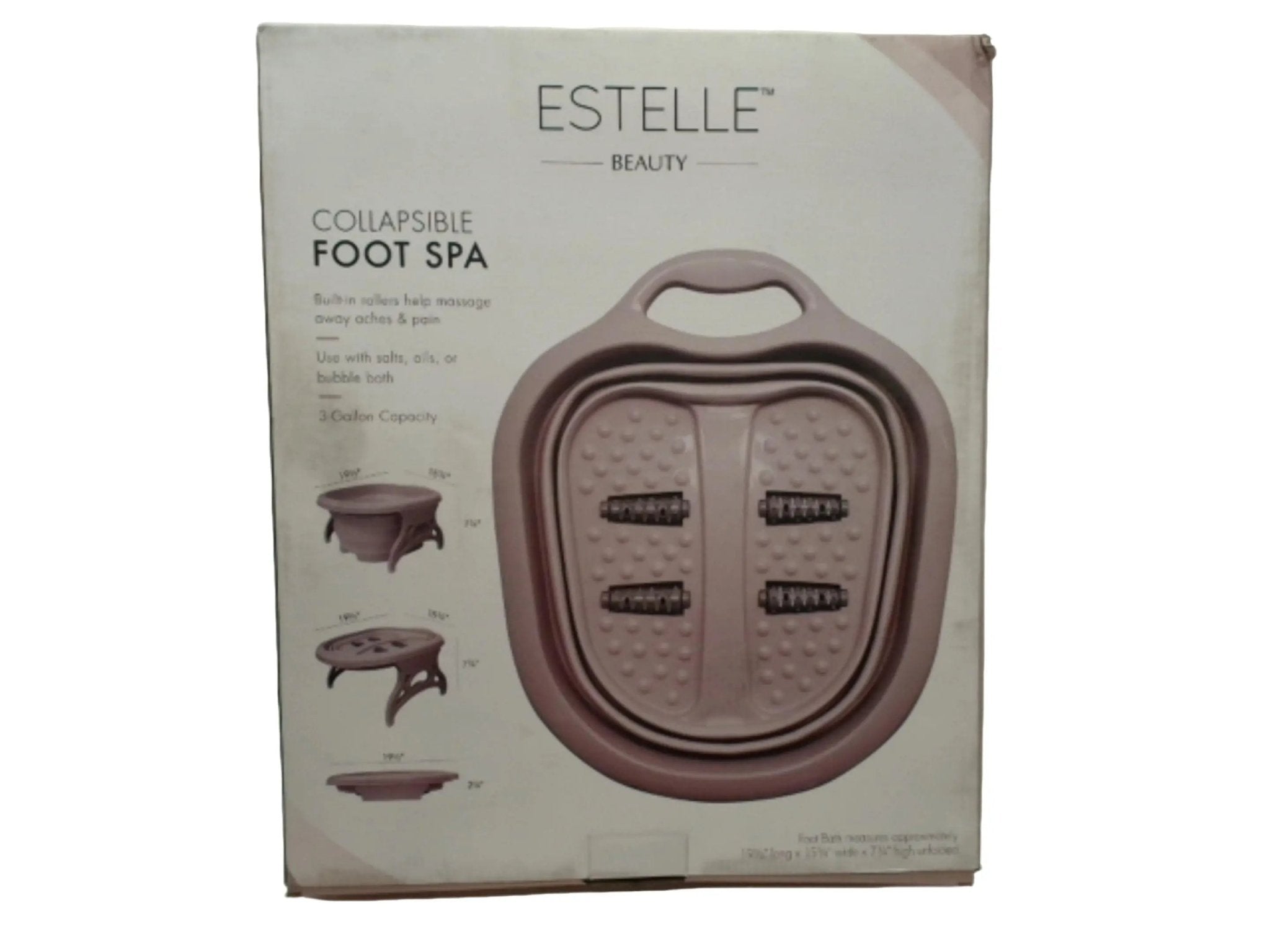Collapsible Foot Spa Pink Estelle Beauty (ENDCAP) - Brantford Surplus