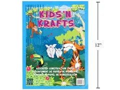 Construction paper coloured 9x12 inch 36 sheets 6 colours - Brantford Surplus