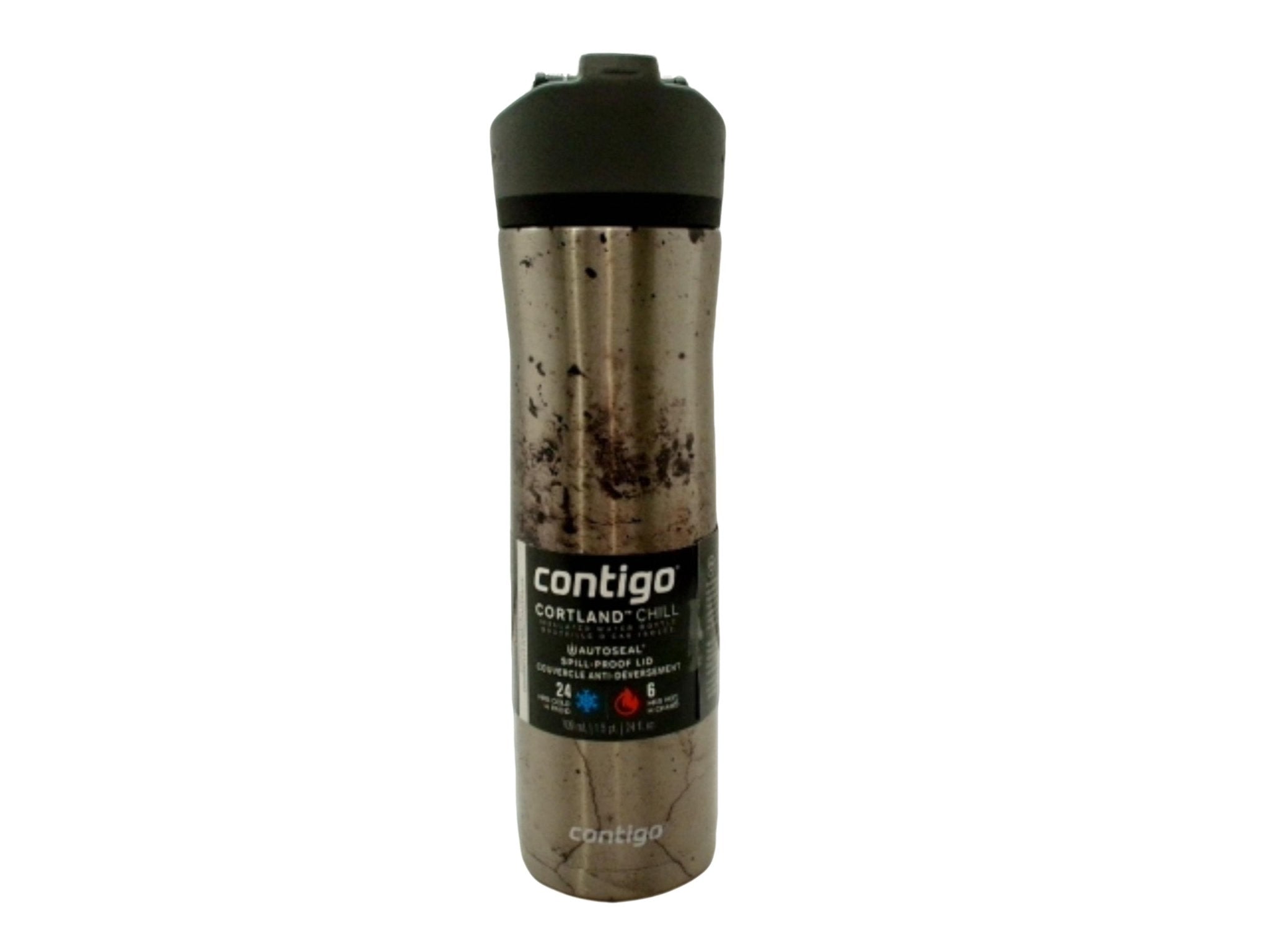 Contigo Cortland Chill Insulated Water Bottle - 709mL Concrete - Brantford Surplus