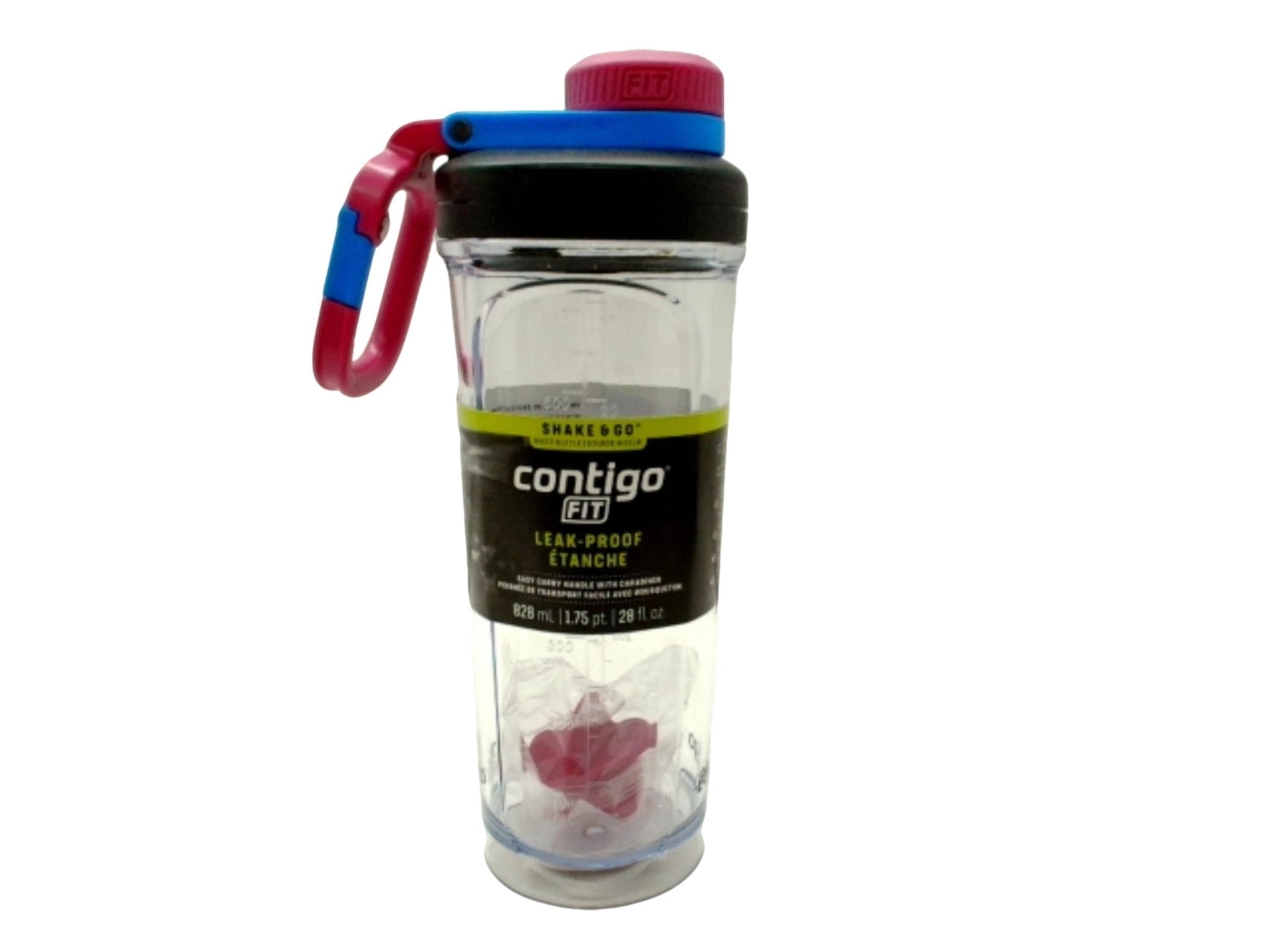 Contigo Fit Mixer Bottle 828mL - Blue Poppy Shake & Go - Brantford Surplus