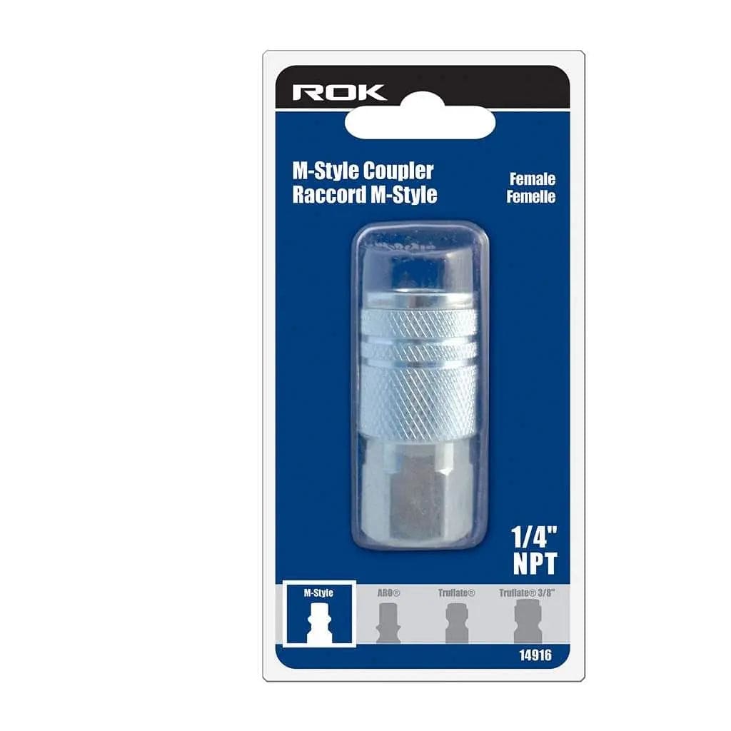 Coupler industrial m - style 1/4 NPT F - Brantford Surplus