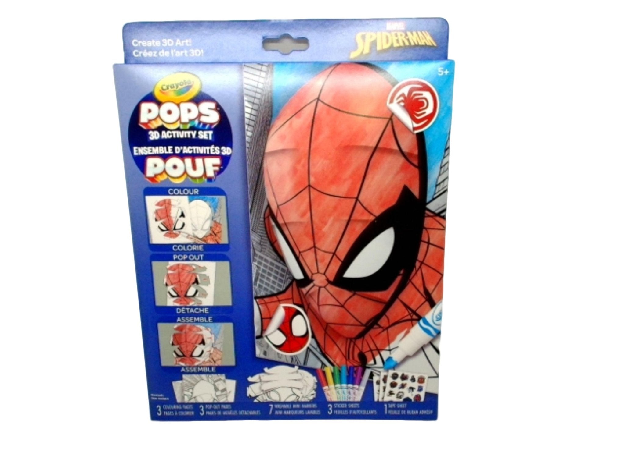 Crayola Spiderman 3D Kids Art Set - Brantford Surplus