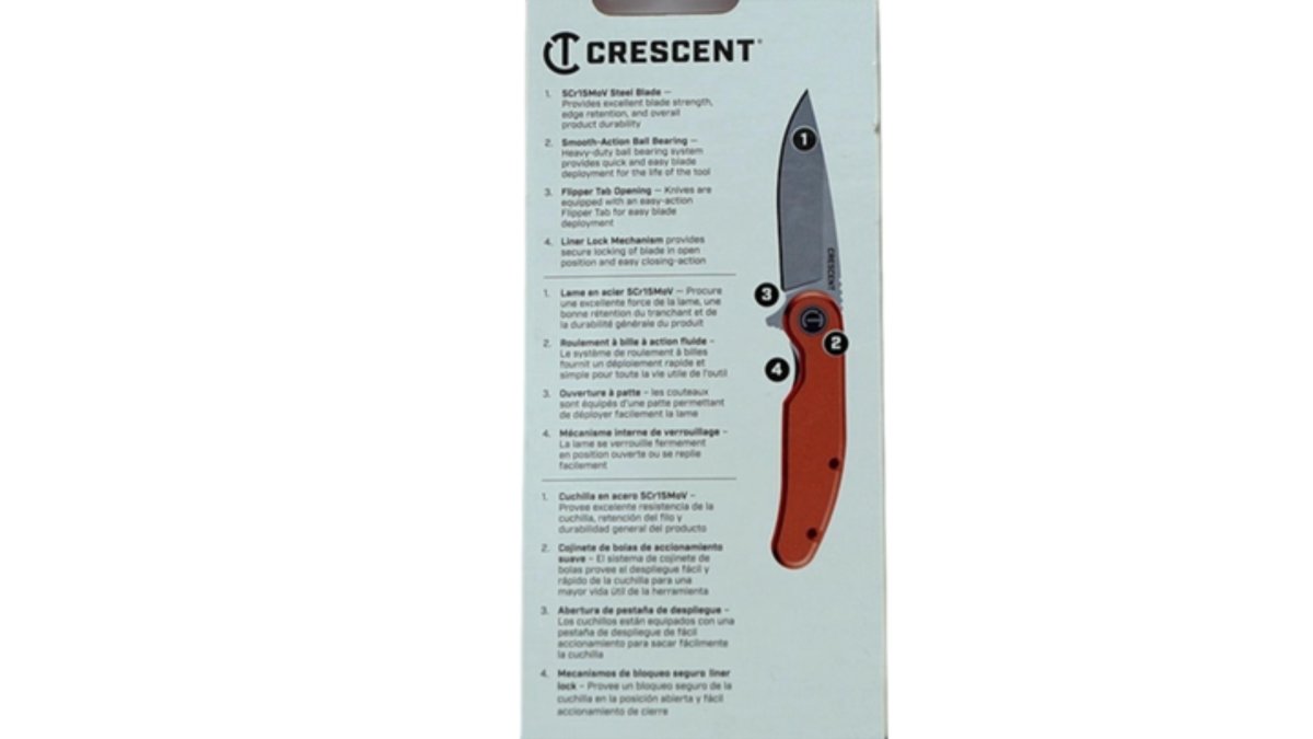 Crescent Folding Pocket Knife - 3.25" Drop Point Blade - Brantford Surplus