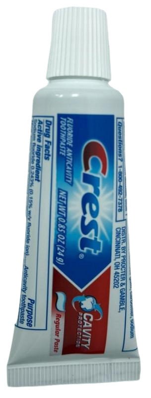 Crest Travel Size Toothpaste 25ml - Compact Dental Care - Brantford Surplus