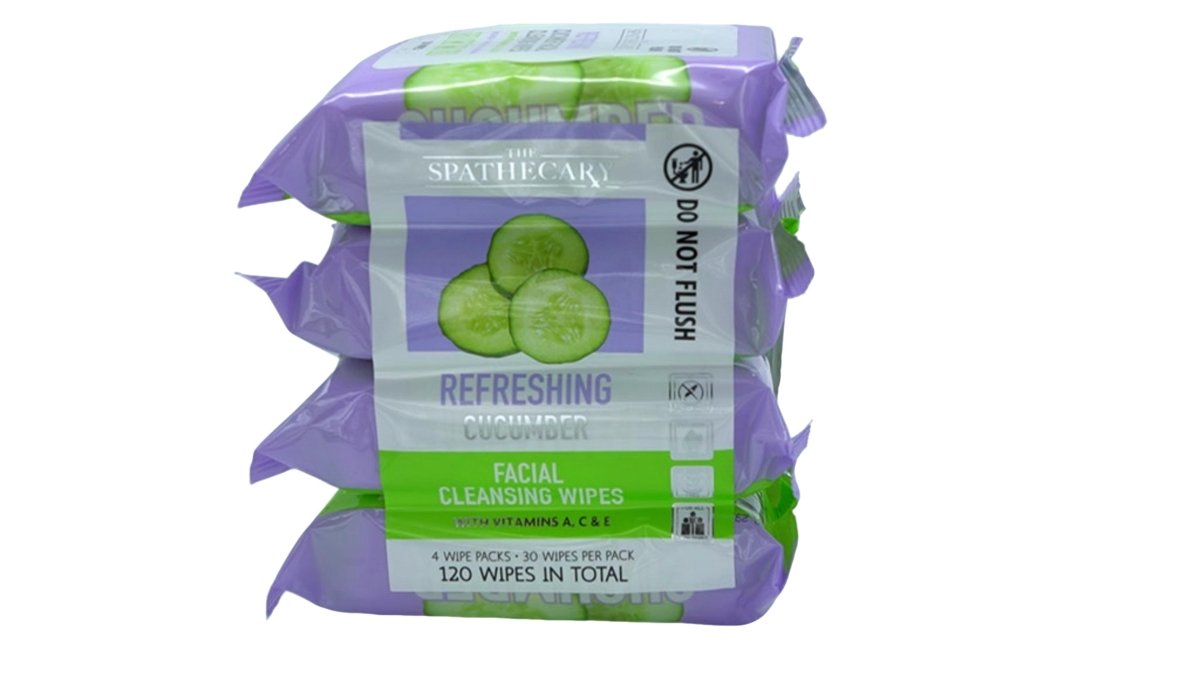 Cucumber Facial Cleansing Wipes - The Spathecary 90 Count - Brantford Surplus