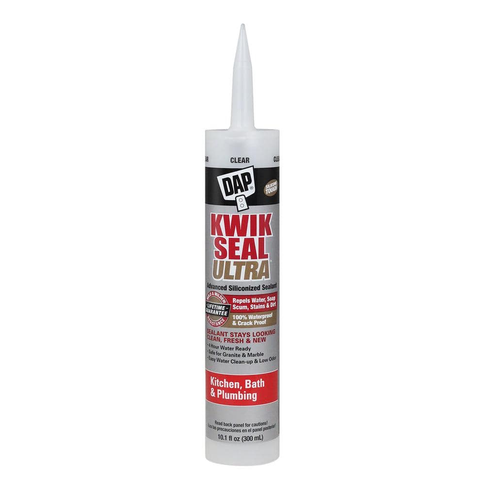 DAP Kwik Seal Ultra Clear Silicone Sealant 300mL - Brantford Surplus