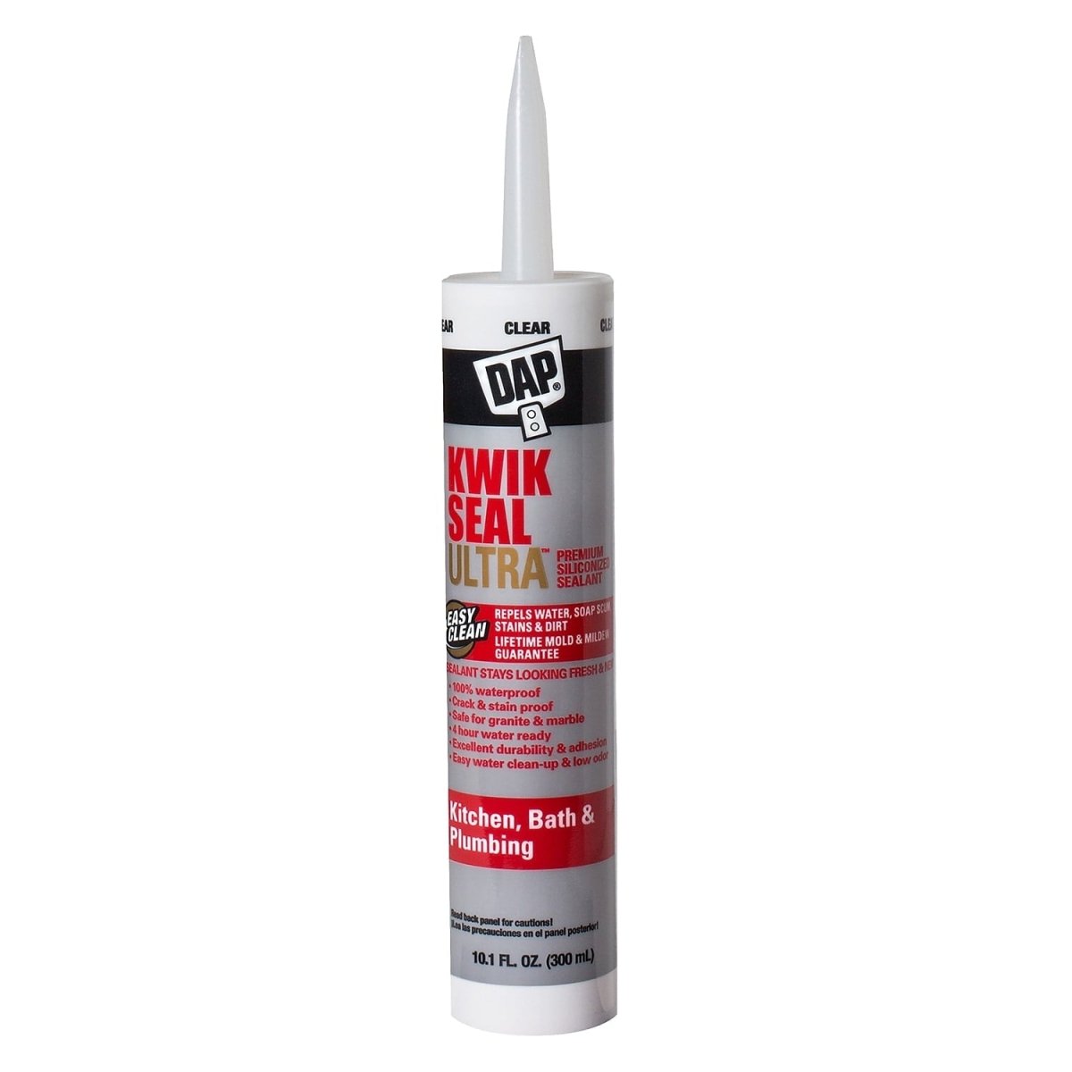 DAP Kwik Seal Ultra Clear Silicone Sealant 300mL - Brantford Surplus