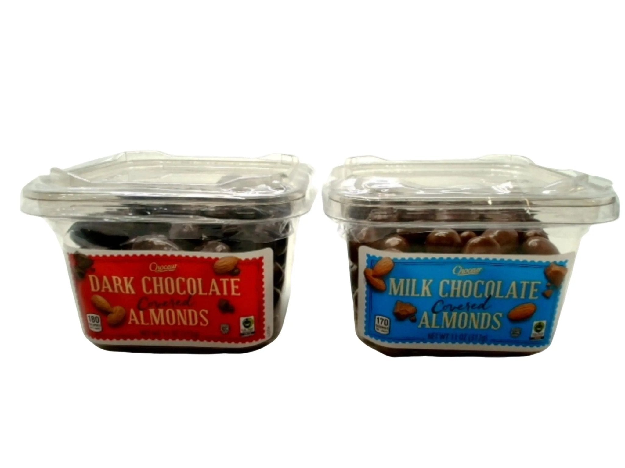 Dark Or Milk Chocolate Covered Almonds 312g. Choceur - Brantford Surplus