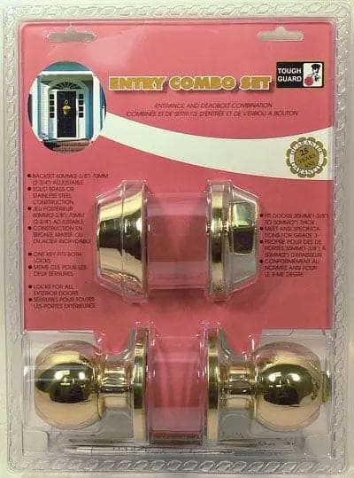Deadbolt and door knob combo S/S - Brantford Surplus