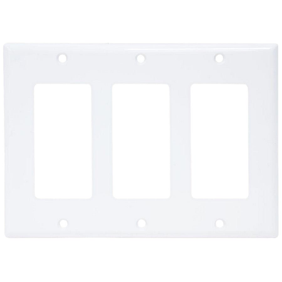 Decora Wall Plate 3 - Gang White - Brantford Surplus